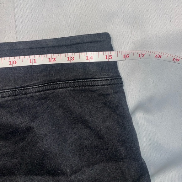 Calzedonia Dark Grey Washed Pull On Jeans Skinny Size Large - Picture 7 of 7